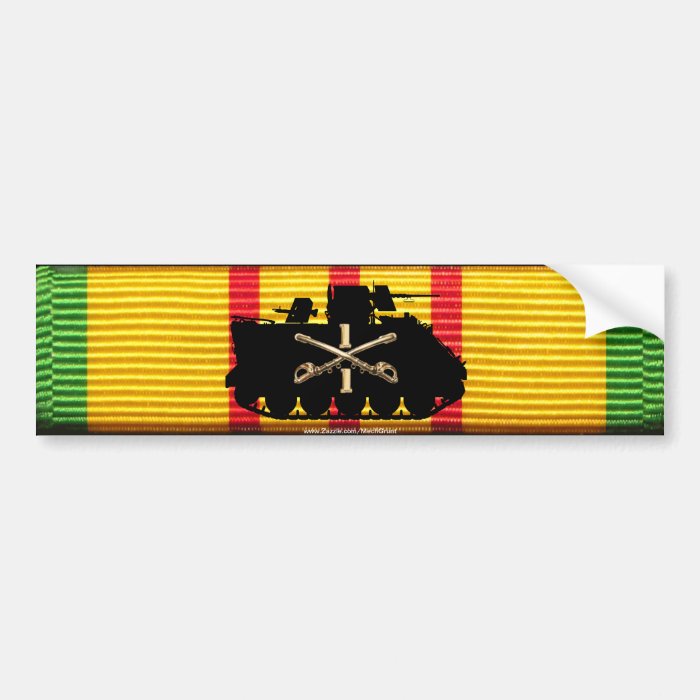 1/1st Cavalry M113 ACAV on VSM Ribbon Bumper Stickers