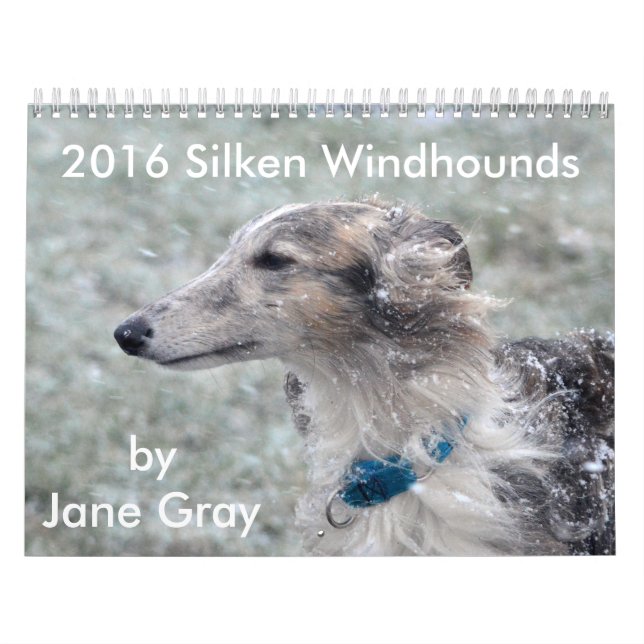1 2016 Silken Windhounds by Jane Gray Calendar (Cover)