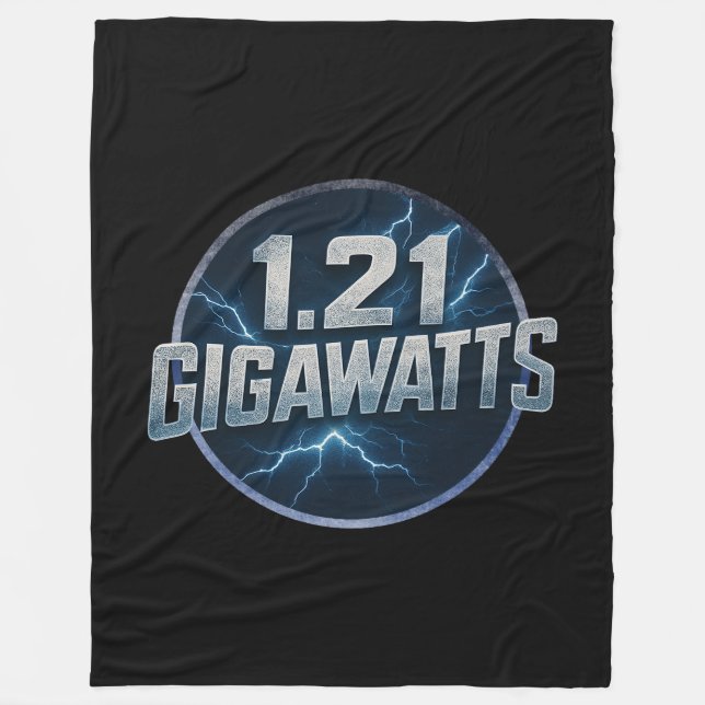 1.21 Gigawatts Fleece Blanket (Front)