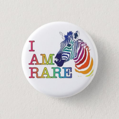 125 Badge _ I Am Rare Button