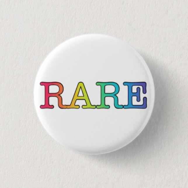 1.25" Badge - RARE Button (Front)