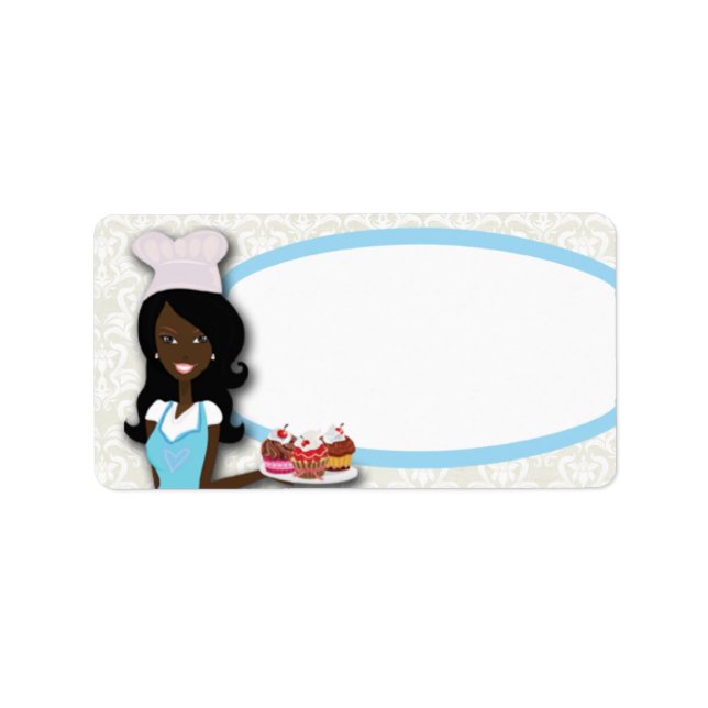 1.25"x2.75" African American Mailing Addres Label (Front)