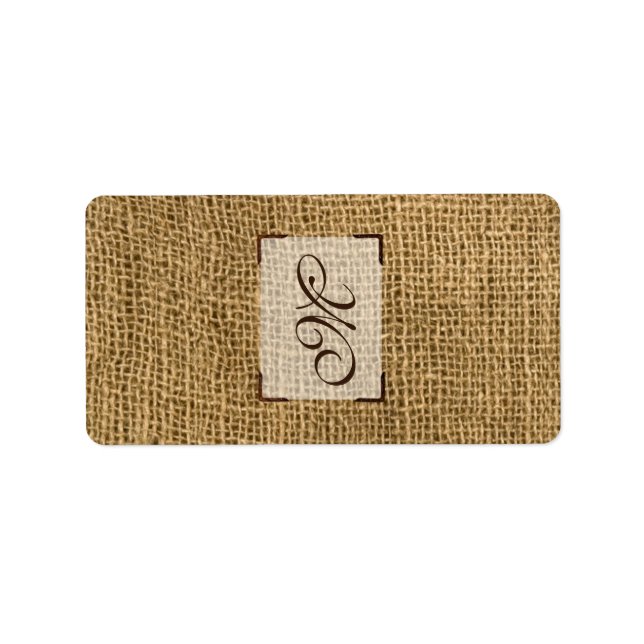 1.25"x2.75" Hershey's Miniature Horse Shoes Burlap Label (Front)