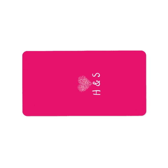 1.25"x2.75" Hershey's Miniature Pink Floral Petals Label (Front)