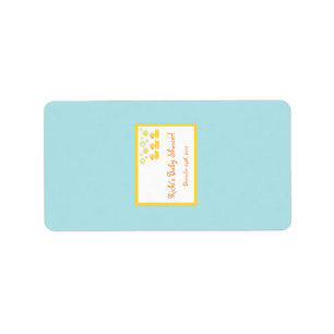 1.25"x2.75" Hershey's Miniature Rubber Ducky Bubbl Label