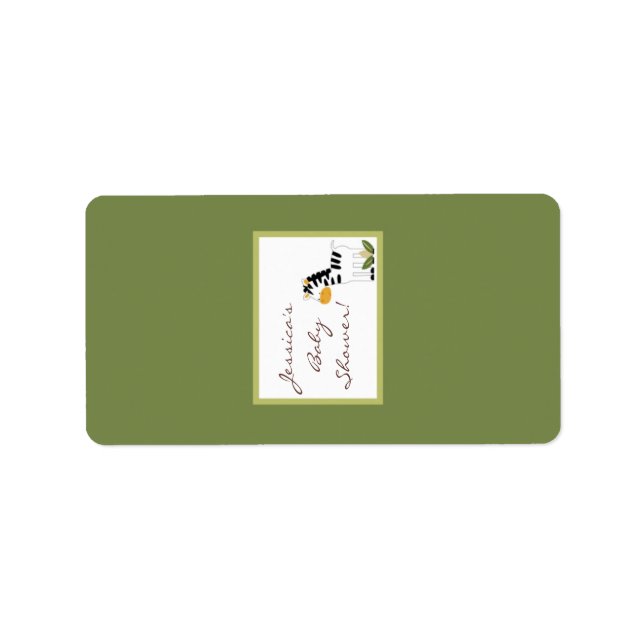 1.25"x2.75" Hershey's Miniature Safari Friends Label (Front)