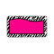 1.25"x2.75" Hot Pink Zebra Print Mailing Address