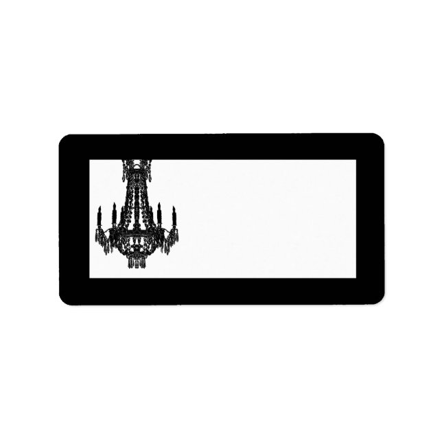 1.25"x2.75" Mailing Address Crystal Chandelier Gli Label (Front)
