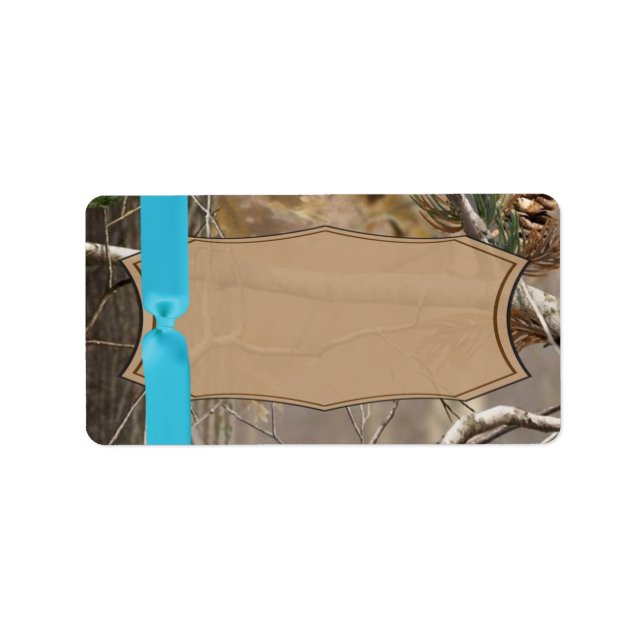 1.25"x2.75" Mailing Address Hunters Camo Camoflaug Label (Front)