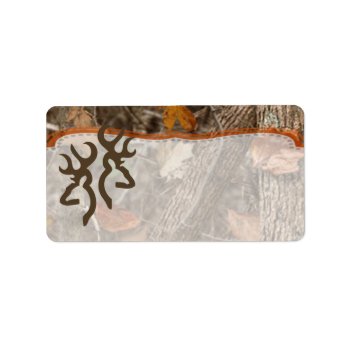 1.25"x2.75" Mailing Address Hunting Couple Deer Label by AnnLeeDesigns at Zazzle