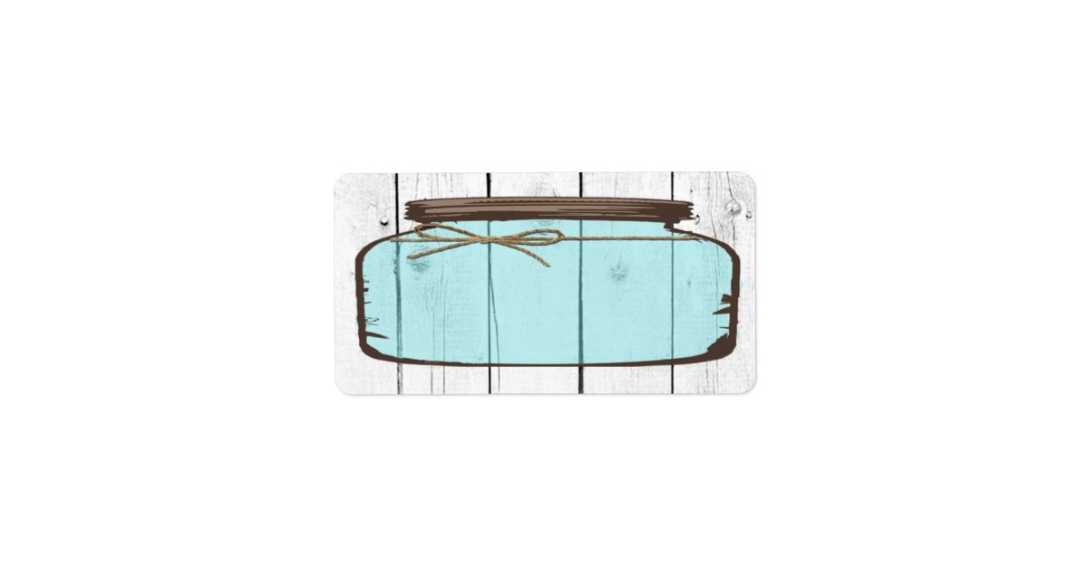 Mason jar return address labels