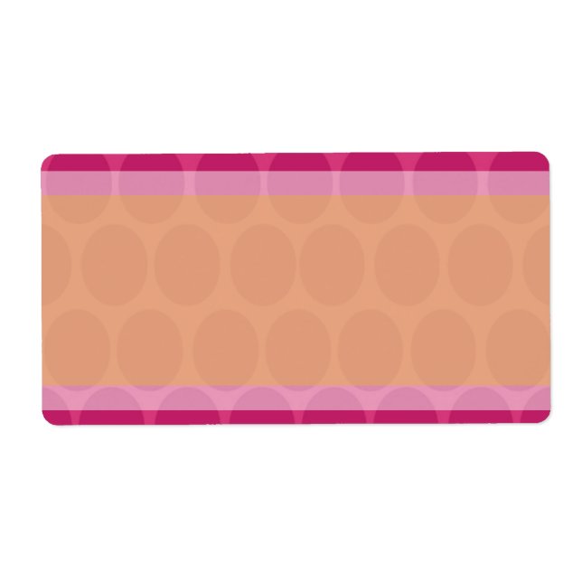 1.25"x2.75" Mailing Address Moroccan Polka Dots Label (Front)