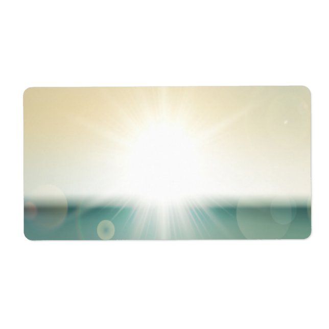 1.25"x2.75" Mailing Address Sunset Beach Label (Front)