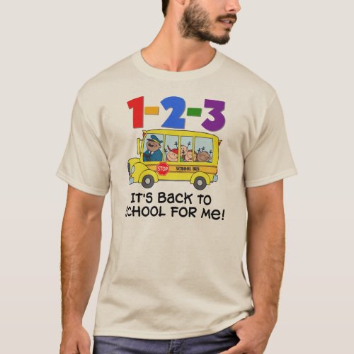 1_2_3 Back to School T_Shirt