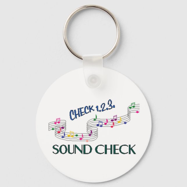 1.2.3 Sound Check Keychain (Front)
