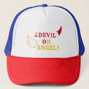 1/2 Angel 1/2 devil Demello hat