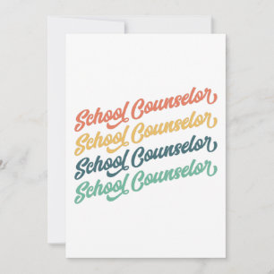 1/2- Back To School Vintage School Counselor Invitation