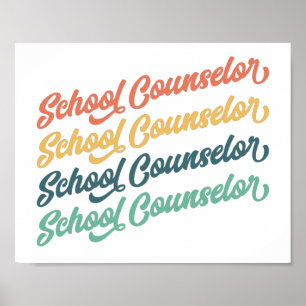 1/2- Back To School Vintage School Counselor Poster