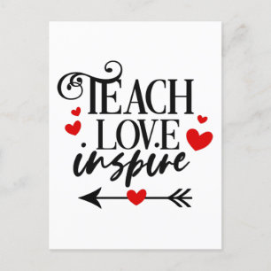 1/2 Teach Love Inspire Shirt kindergarten teachers Postcard