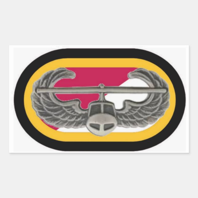 1/32ND CAV AIR ASSAULT BADGE/OVAL STICKERS (Front)