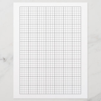 1/4 Inch Graph Paper (4 Squares Per Inch) - Black
