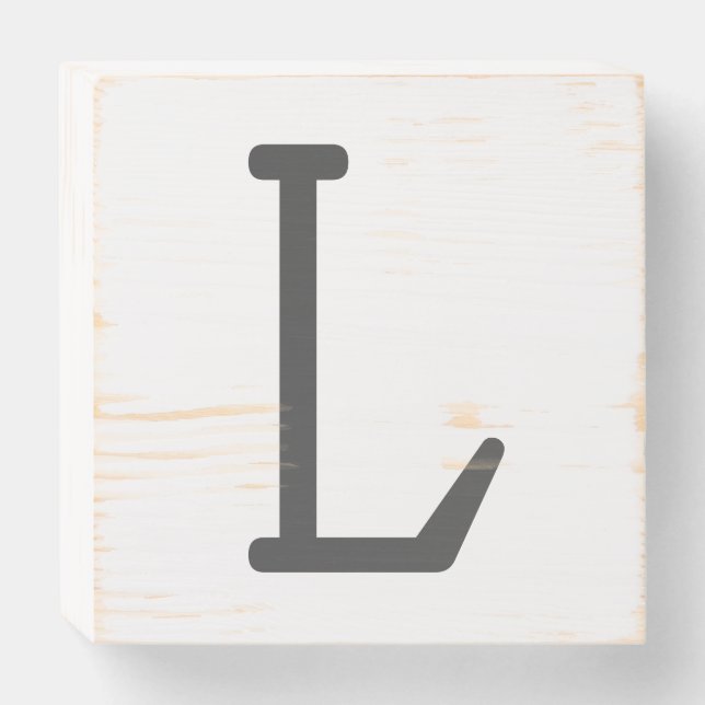 1-4 Wooden Box Sign - L (Front Horizontal)