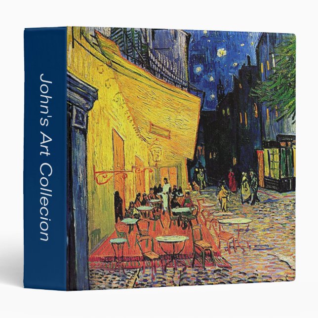 1.5" binder the cafe terrace on the place (Front/Spine)