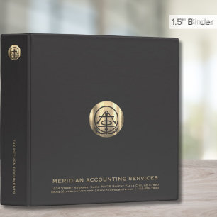 1.5" Gray Gold Seal Tax Binder