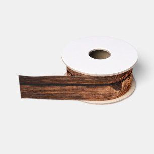 1.5" Grosgrain Ribbon Barn Wood Country Rustic