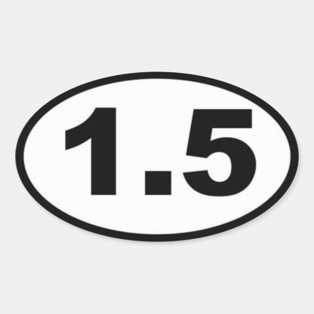 1.5 Mile Oval Sticker (Front)
