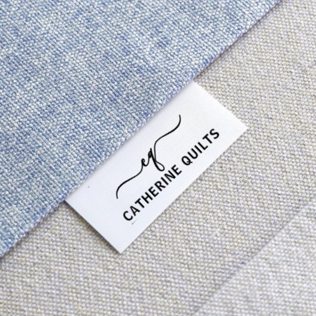 1.5" Name initials Custom Clothing label Grosgrain Ribbon (Creator Uploaded)