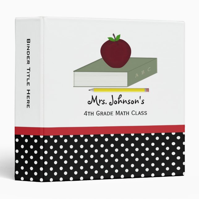 1.5" Personalized Personalized: Teachers Binder (Front/Spine)