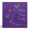 1.5" Purple Silver Floral Butterfly Wedding Binder