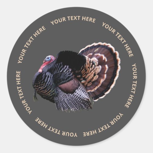 15 Round Wild Turkey Sticker