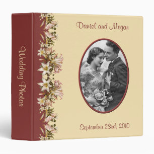1.5" Vintage Wedding Photo Album Binder