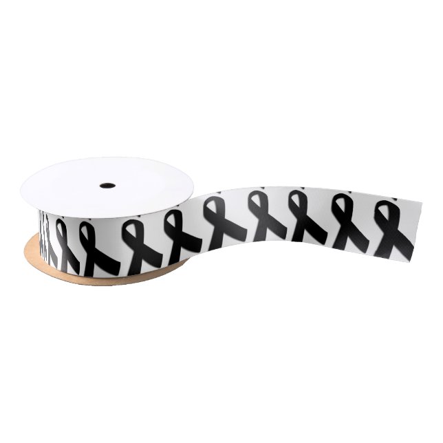 1.5" Wide Satin Melanoma Cancer Awareness Ribbon (Spool)