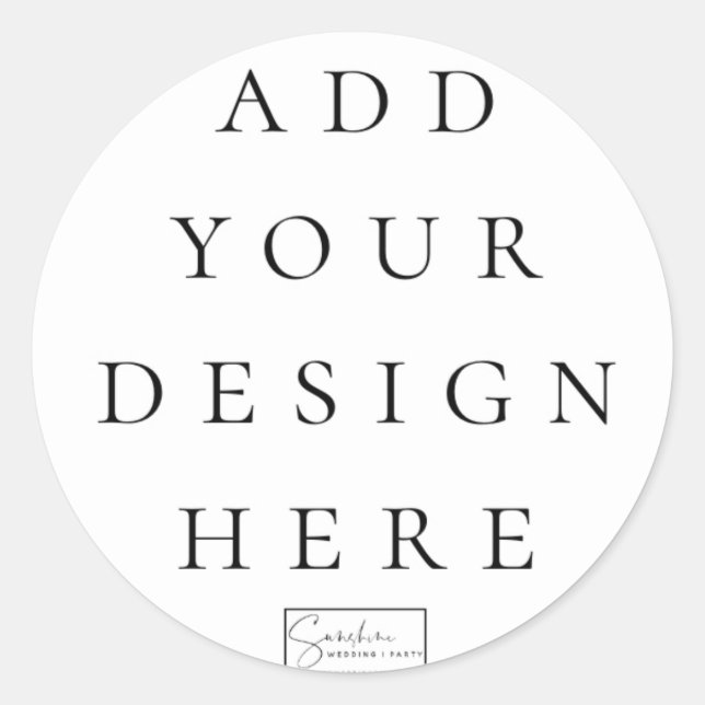 1.5"x1.5" Small Round Label Stickers (Front)