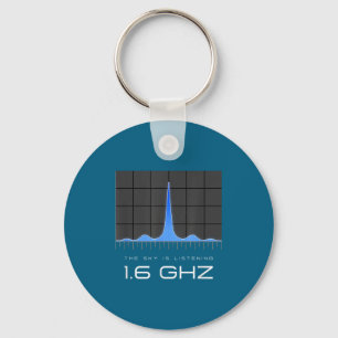 1.6 Ghz Signal Unexplained Energy Data Mystery Fre Keychain