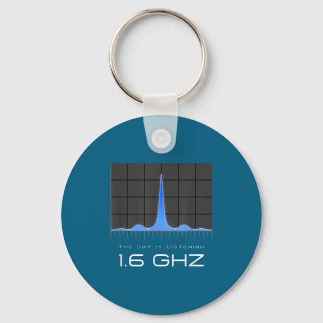 1.6 Ghz Signal Unexplained Energy Data Mystery Fre Keychain (Front)