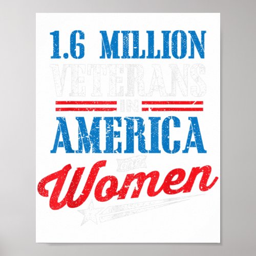 16 Million Female Veteran Women Veterans Day Gif Poster