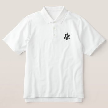1/6thism_logo_03 Embroidered Polo Shirt by ZunoDesign at Zazzle
