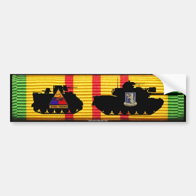 1/77th Armor M48A3 & M113 VSM Bumper Sticker (Front)