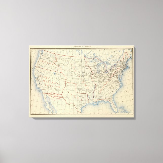 1 Accessions of territory Canvas Print (Front)