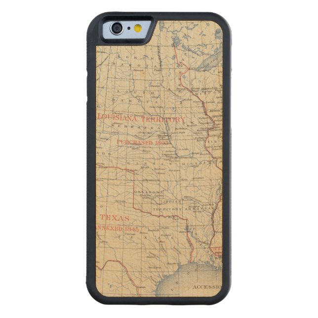 1 Accessions of territory Carved Wood iPhone Case (Back)