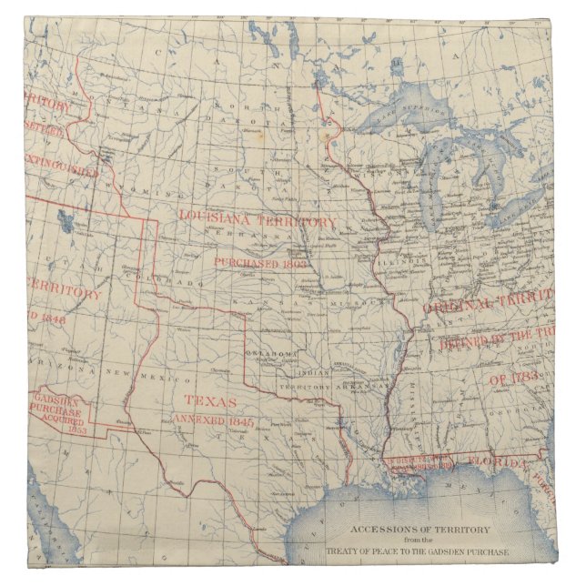 1 Accessions of territory Napkin (Front)
