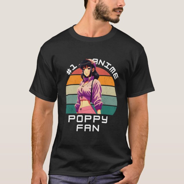 1 Anime Poppy Ga Kawaii Beautiful T-Shirt (Front)