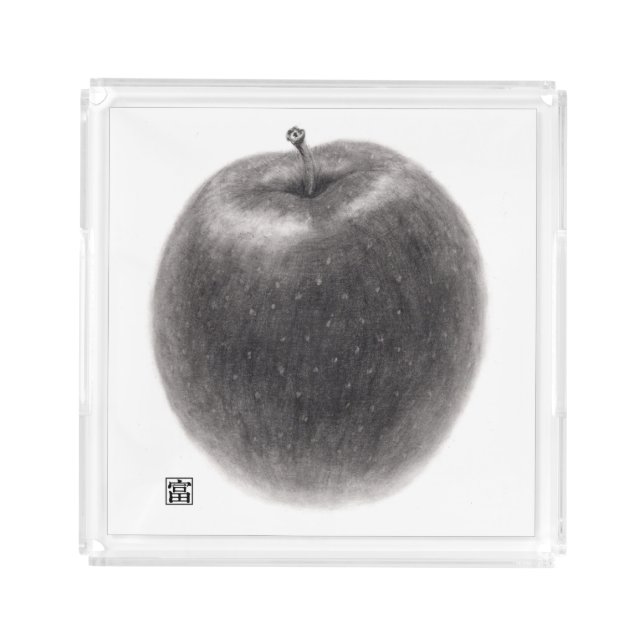1 apple acrylic tray (Front)