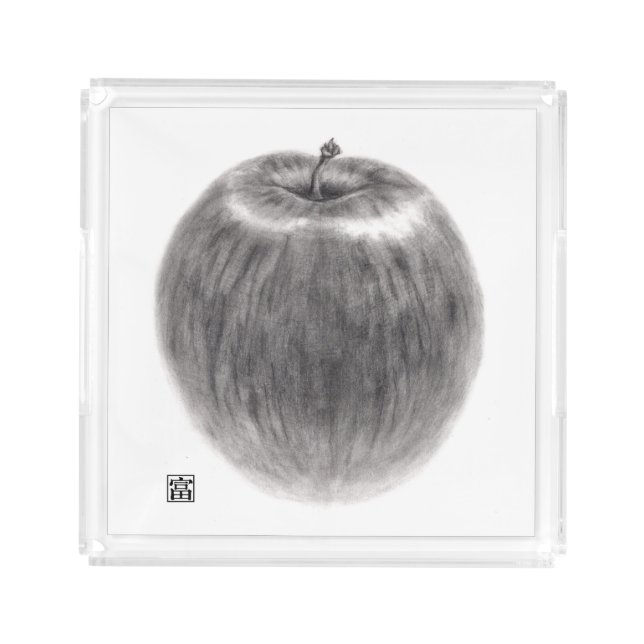 1 apple acrylic tray (Front)