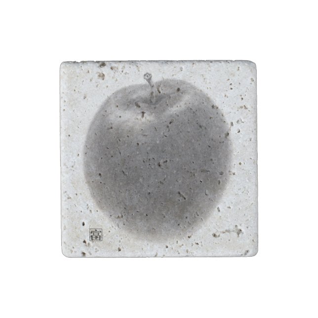 1 apple stone magnet (Front)
