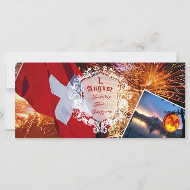 1.August - National Swiss Holiday - Postcard (Front)